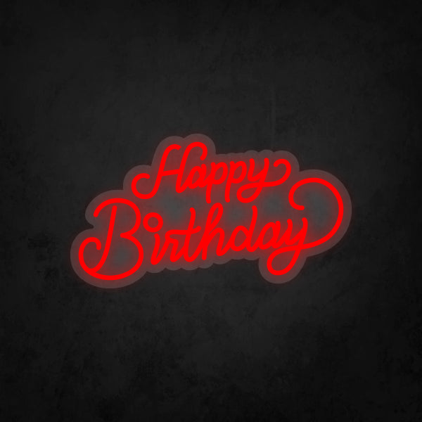 LED Neon Sign - Happy Birthday Small