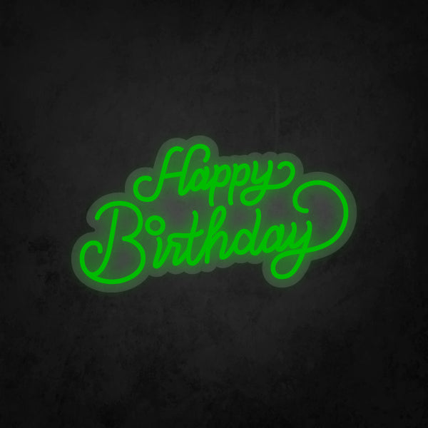 LED Neon Sign - Happy Birthday Small