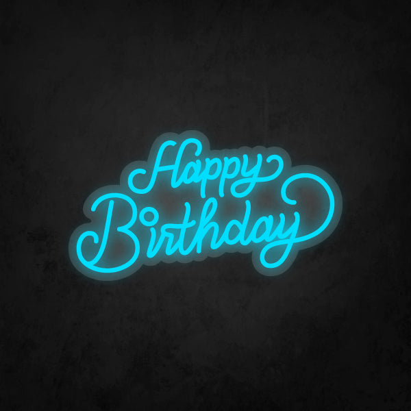 LED Neon Sign - Happy Birthday Small