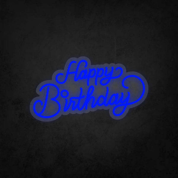 LED Neon Sign - Happy Birthday Small