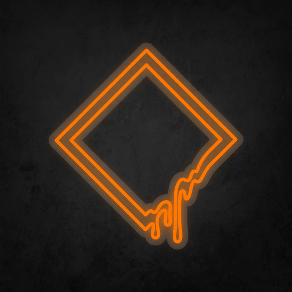 LED Neon Sign - Melting Square Frame