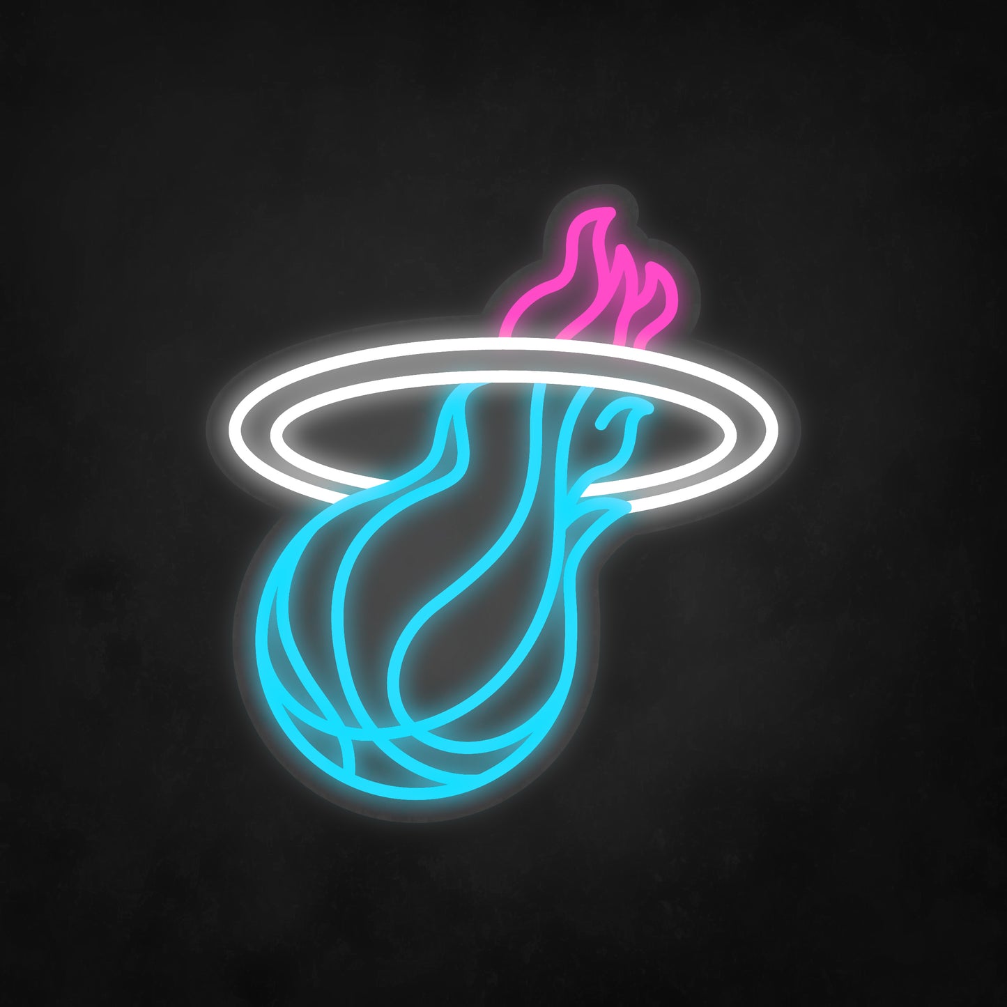 LED Neon Sign - NBA - Miami Heat - Small