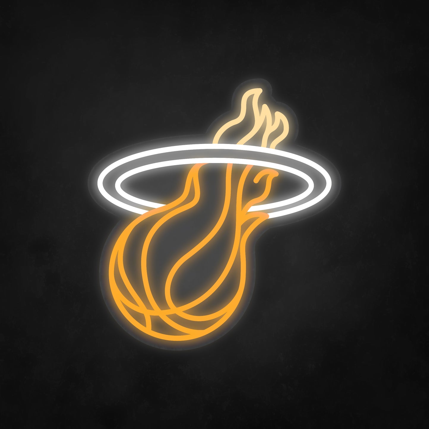 LED Neon Sign - NBA - Miami Heat - Small