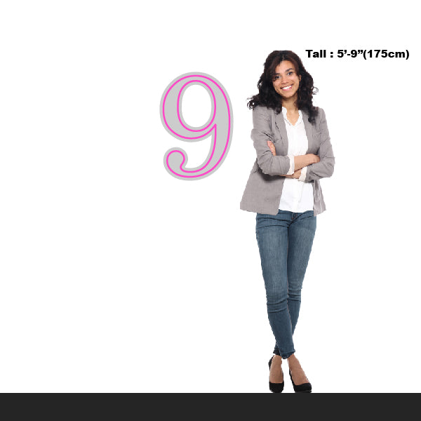 LED Neon Sign - Number - 9