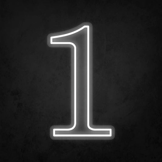 LED Neon Sign - Number - 1
