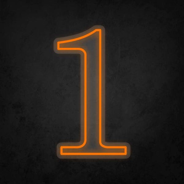LED Neon Sign - Number - 1
