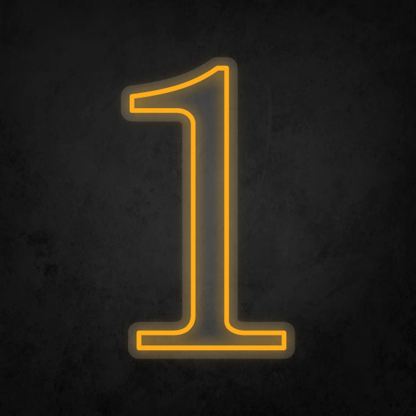 LED Neon Sign - Number - 1
