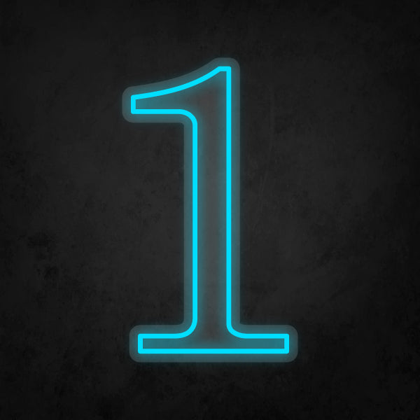 LED Neon Sign - Number - 1