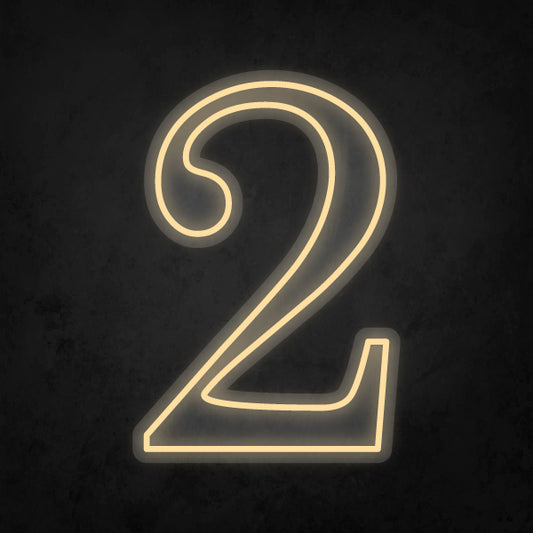 LED Neon Sign - Number - 2