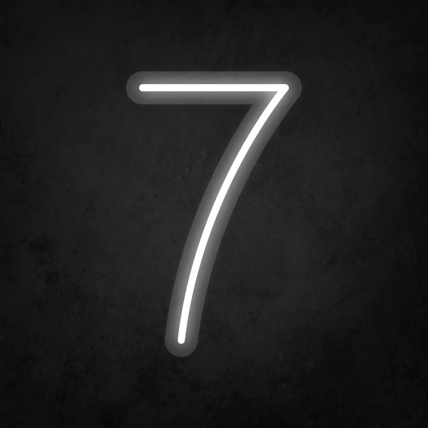 LED Neon Sign - Number - 7 Small