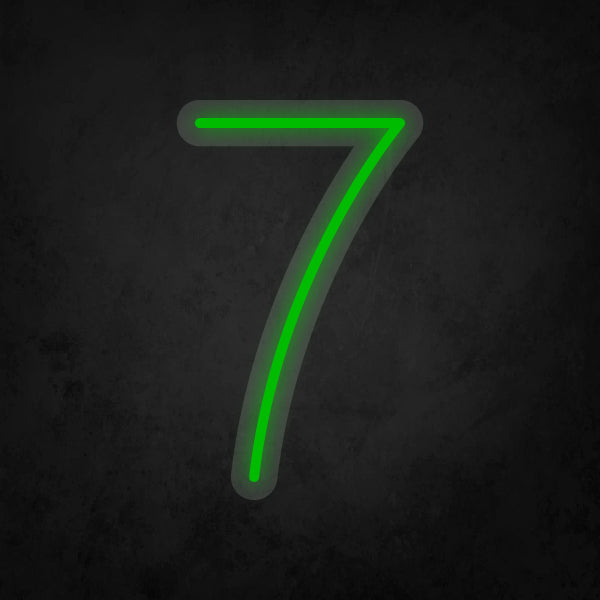 LED Neon Sign - Number - 7 Small