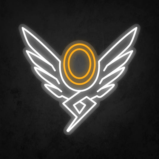 LED Neon Sign - Overwatch - Mercy Player Icon