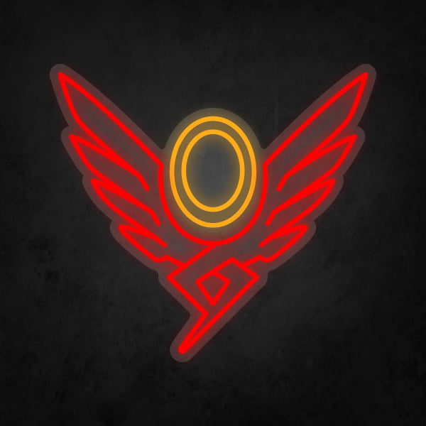 LED Neon Sign - Overwatch - Mercy Player Icon
