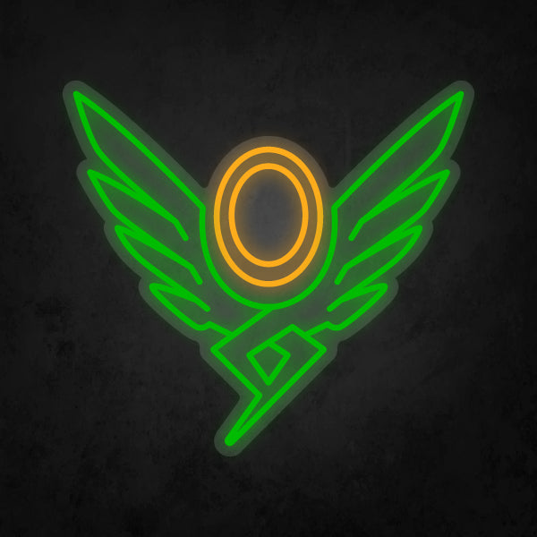 LED Neon Sign - Overwatch - Mercy Player Icon