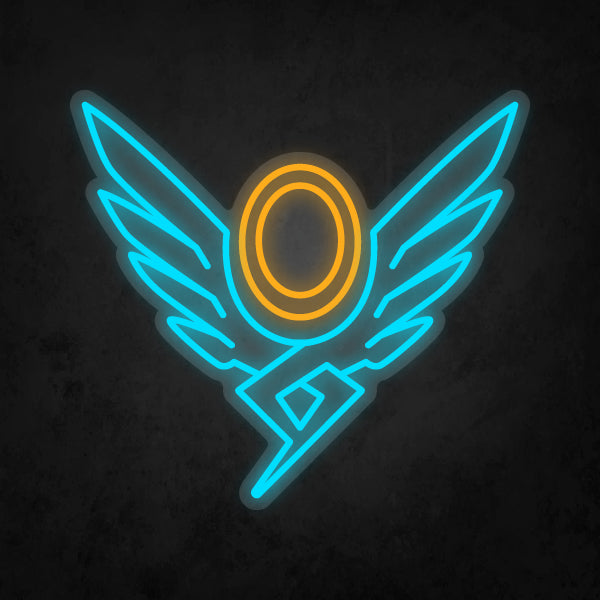 LED Neon Sign - Overwatch - Mercy Player Icon