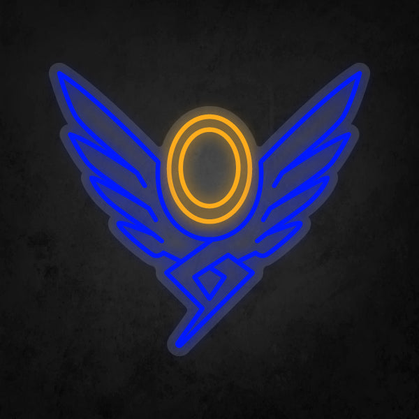 LED Neon Sign - Overwatch - Mercy Player Icon