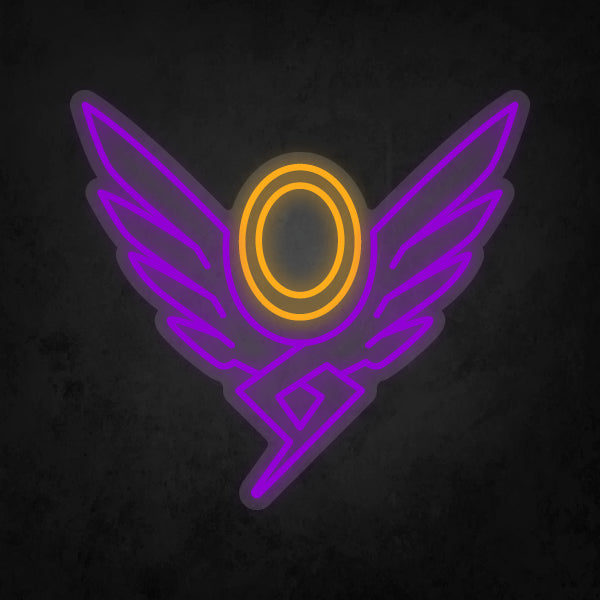 LED Neon Sign - Overwatch - Mercy Player Icon