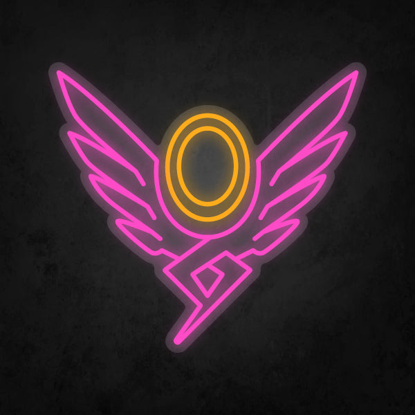 LED Neon Sign - Overwatch - Mercy Player Icon