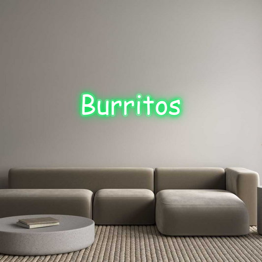 Custom Neon: Burritos