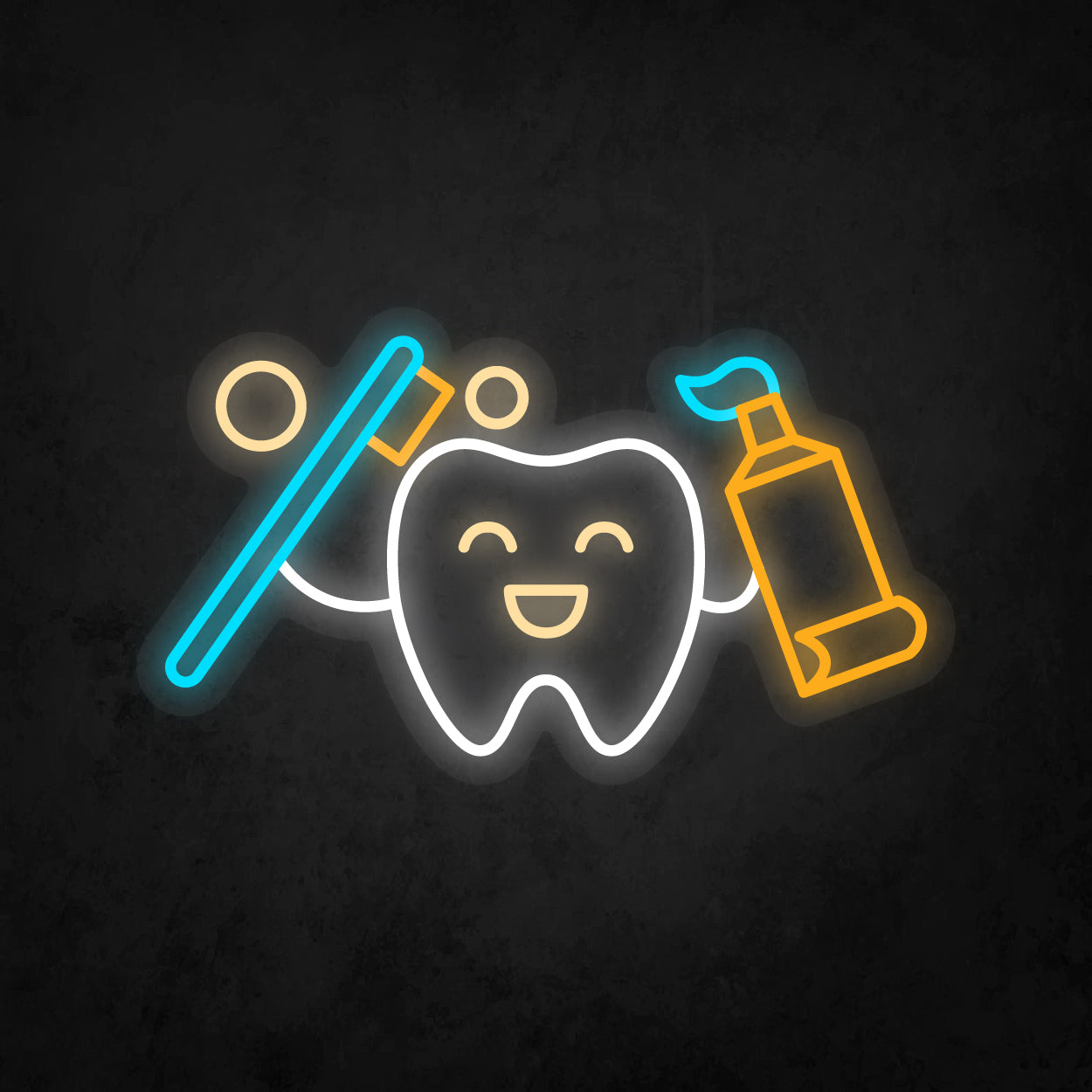 LED Neon Sign - Brushing Teeth