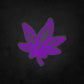 LED Neon Sign - Cannabis Leaf - Small - A