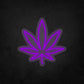 LED Neon Sign - Cannabis Leaf - Small - B