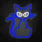 LED Neon Sign - Cat Staring