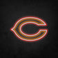 LED Neon Sign - Chicago Bears Large