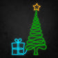 LED Neon Sign - Christmas Tree & Gift