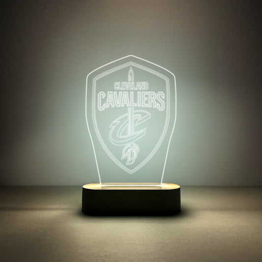 Edge-lit Sign Wooden Lamp Base - Cleveland Cavaliers