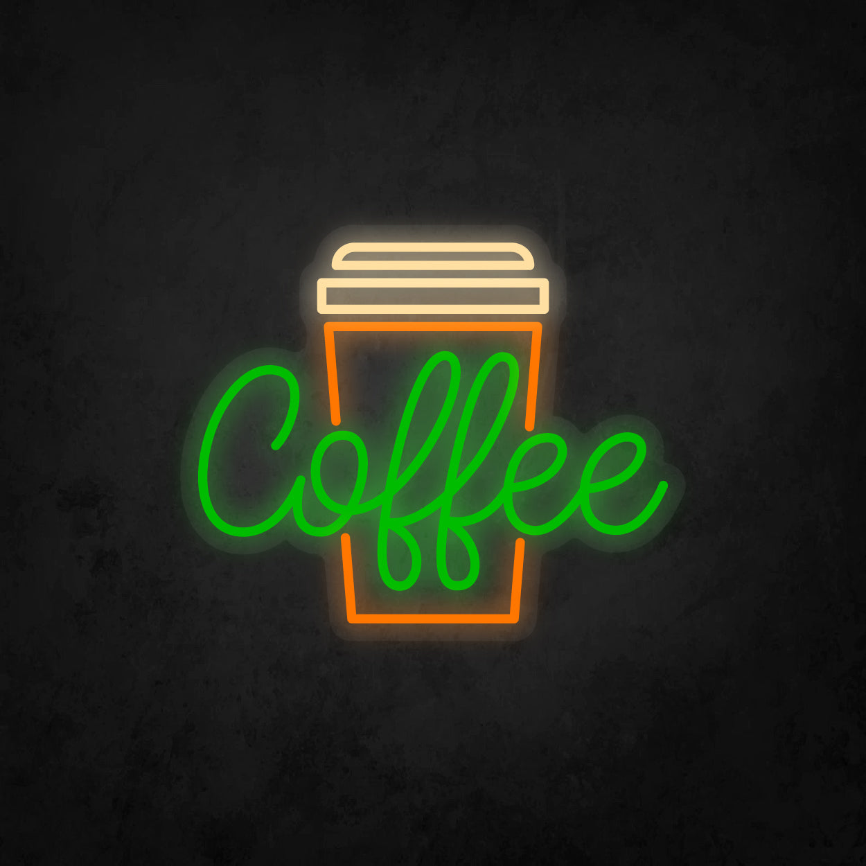 LED Neon Sign - Takeaway Coffee