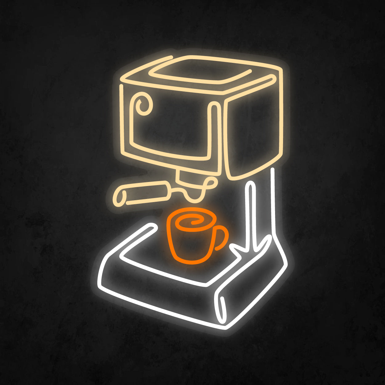LED Neon Sign - Coffee Port Espresso Machine
