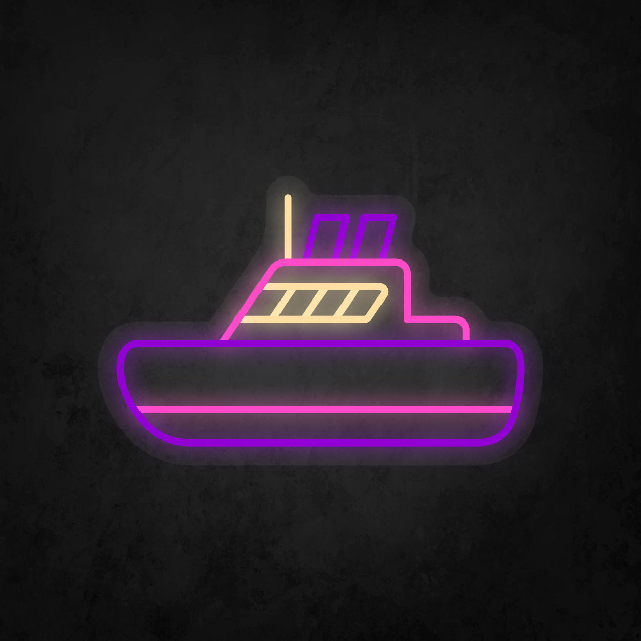 LED Neon Sign - Cruise Ship