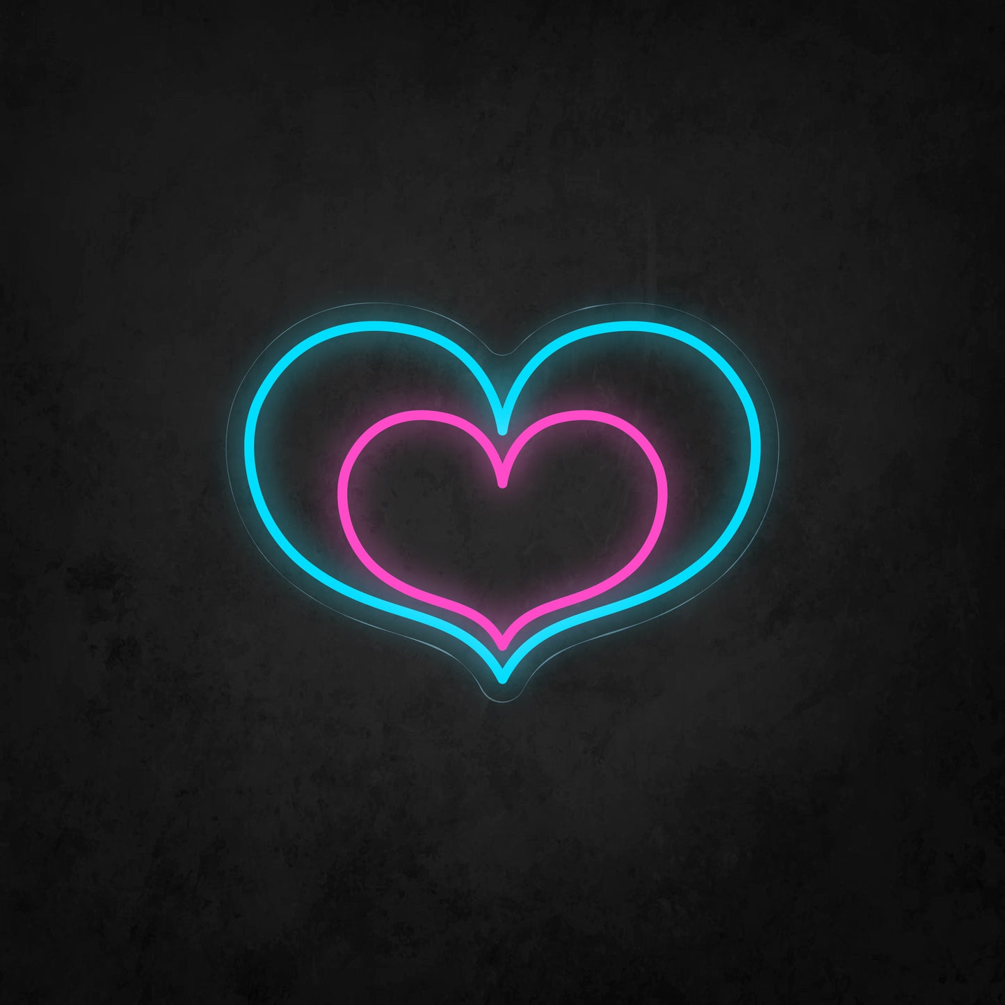 LED Neon Sign - Double Heart