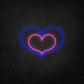 LED Neon Sign - Double Heart