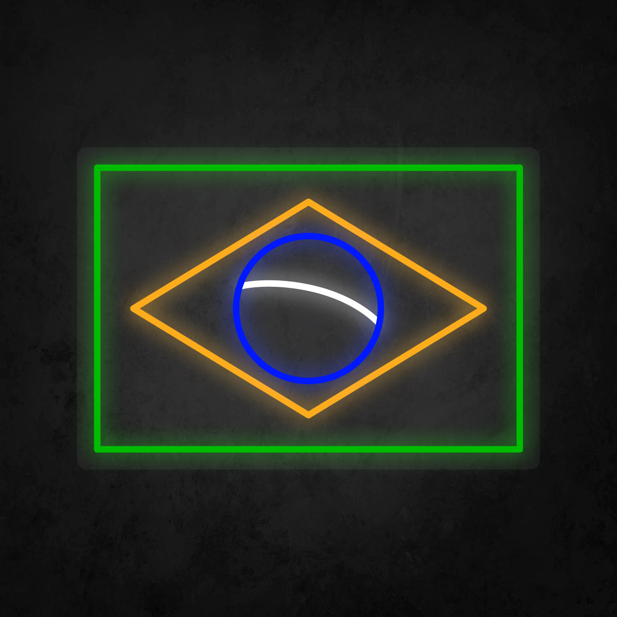 LED Neon Sign - Flag - Brazil