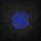 LED Neon Sign - Four Leaf Clover Icon