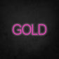 LED Neon Sign - GOLD - 1 Line
