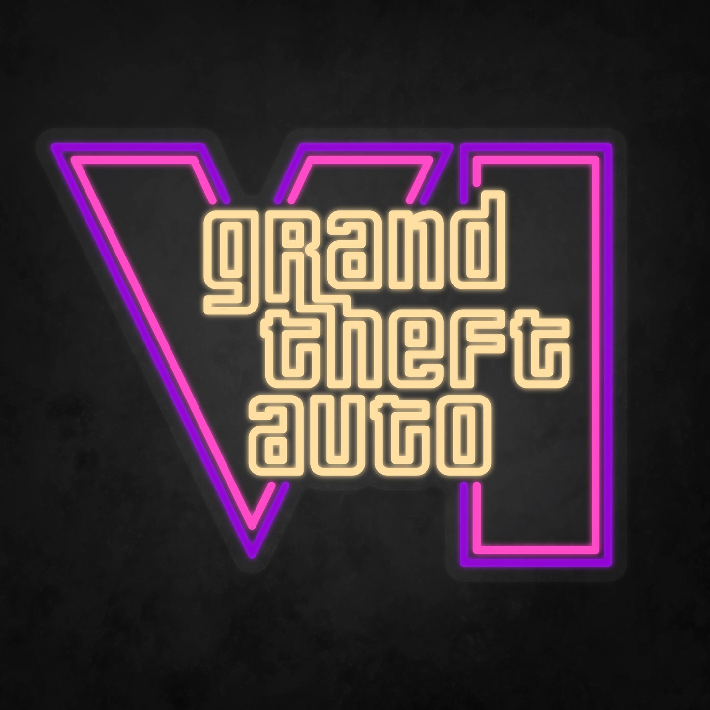 LED Neon Sign - Grand Theft Auto - GTA 6