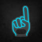 LED Neon Sign - Giant Finger Number 1 Universal Hand for All Occasions