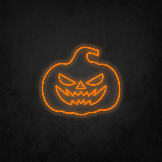LED Neon Sign - Halloween - Pumpkin Head