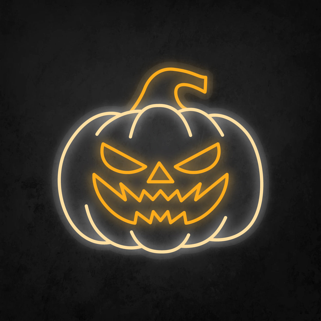 LED Neon Sign - Halloween - Pumpkin Head - Large