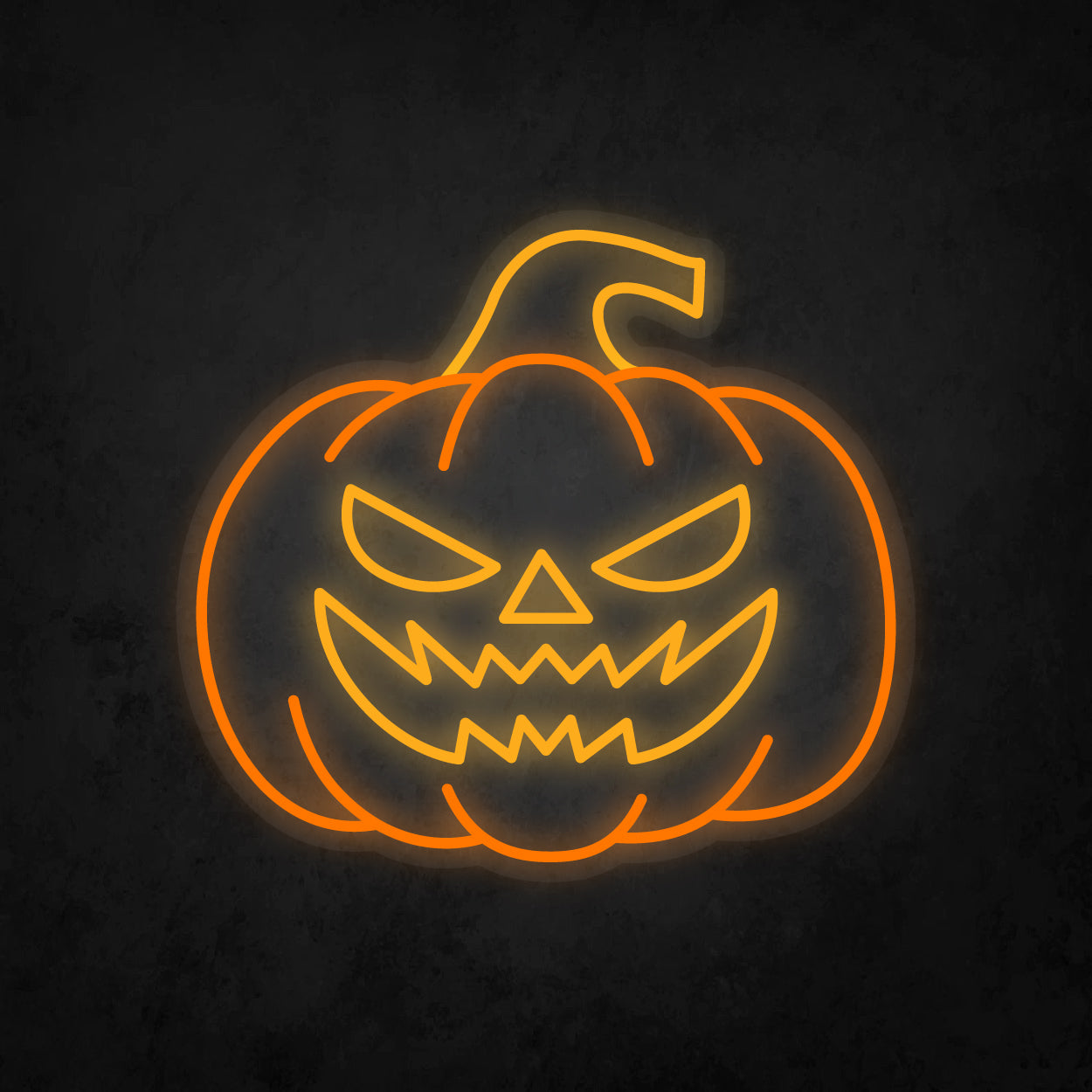 LED Neon Sign - Halloween - Pumpkin Head - Large