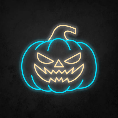 LED Neon Sign - Halloween - Pumpkin Head - Large
