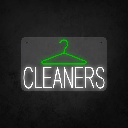 LED Neon Sign - Hanger and Cleaners