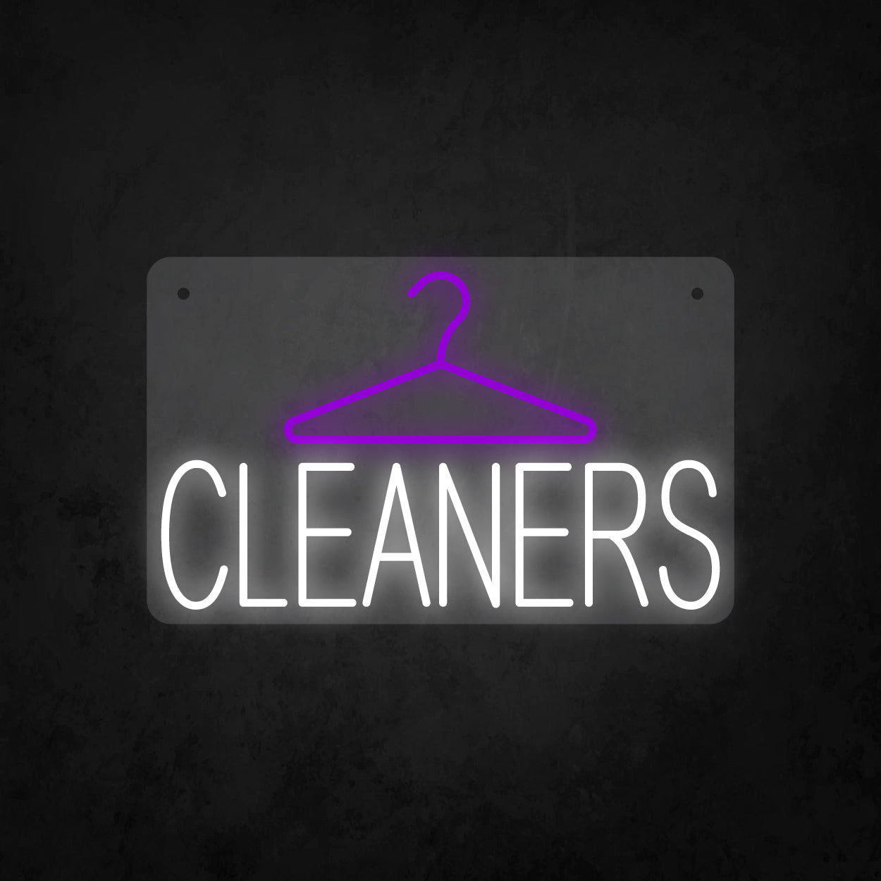 LED Neon Sign - Hanger and Cleaners