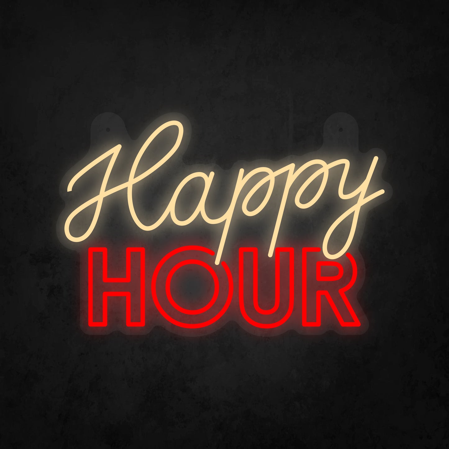 LED Neon Sign - Happy Hour Sign for Window