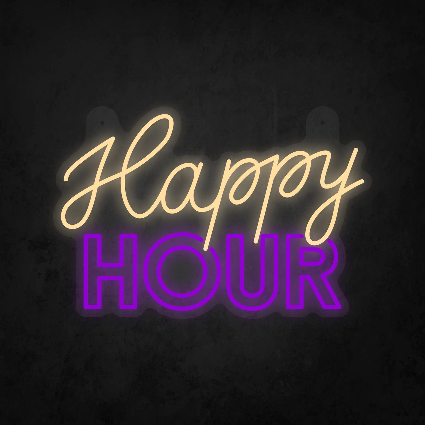 LED Neon Sign - Happy Hour Sign for Window