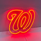 LED Neon Sign - Washington Nationals - Medium