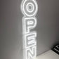 LED Neon Sign - OPEN Vertical 2 Line